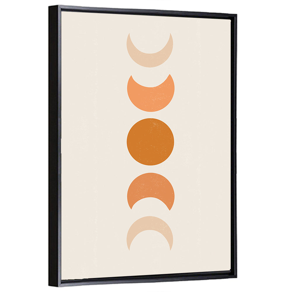 Moon Phases Minimalist Wall Art