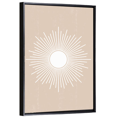 Sun Geometric Abstract Wall Art