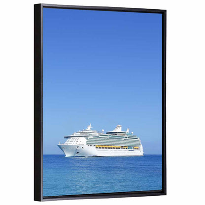 Cruise Ship in Open Sea Wall Art