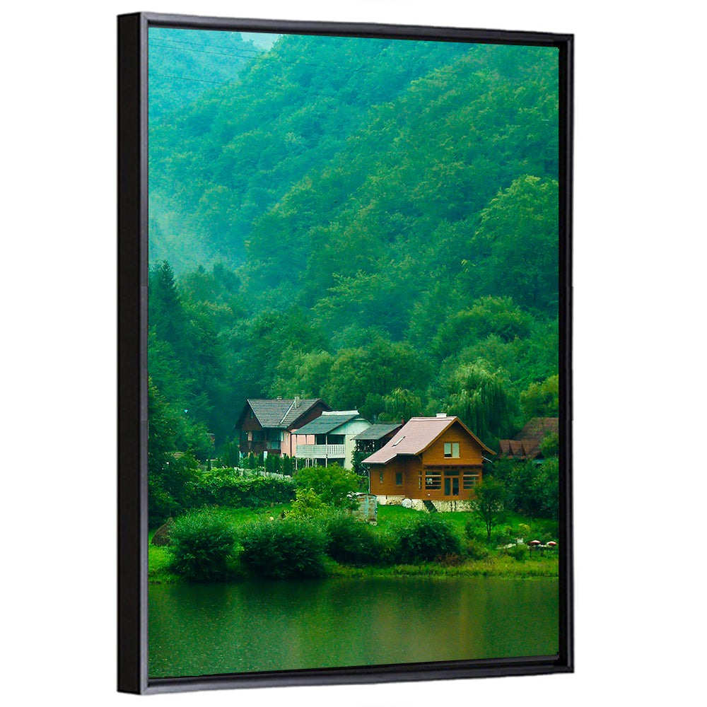 Mist Over Lake Tarnita Wall Art