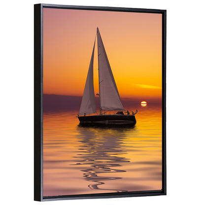 Sailboat Sunset Wall Art