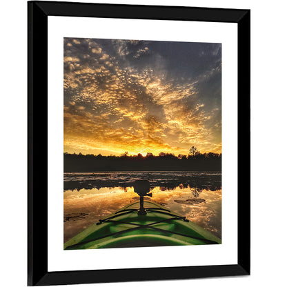 Beaver Dam Canada Sunset Wall Art
