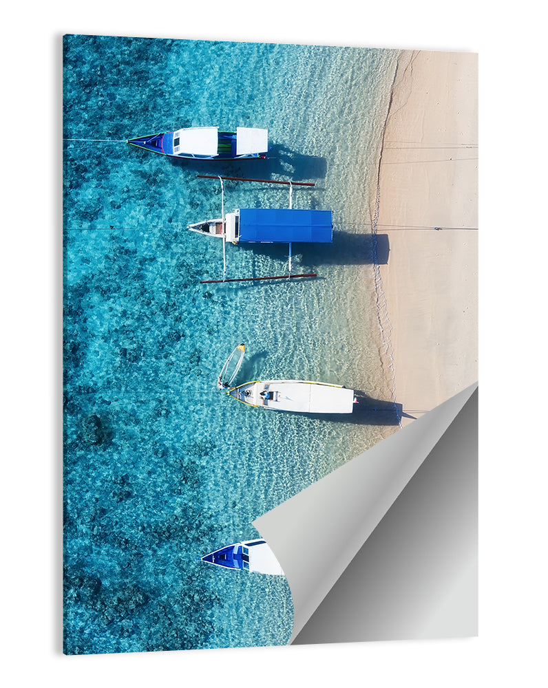 Gili Meno Aerial Seascape Wall Art