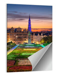 Mont Des Arts, Brussels at Dusk Wall Art