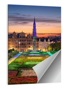 Mont Des Arts, Brussels at Dusk Wall Art