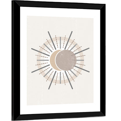 Sun Print Boho Minimalist II Wall Art