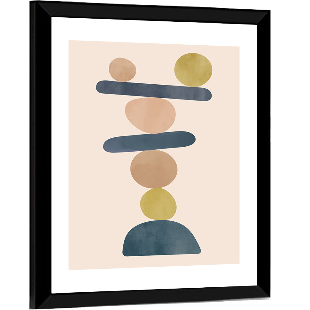 Shapes Balancing Minimalist Wall Art