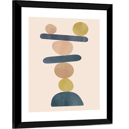 Shapes Balancing Minimalist Wall Art