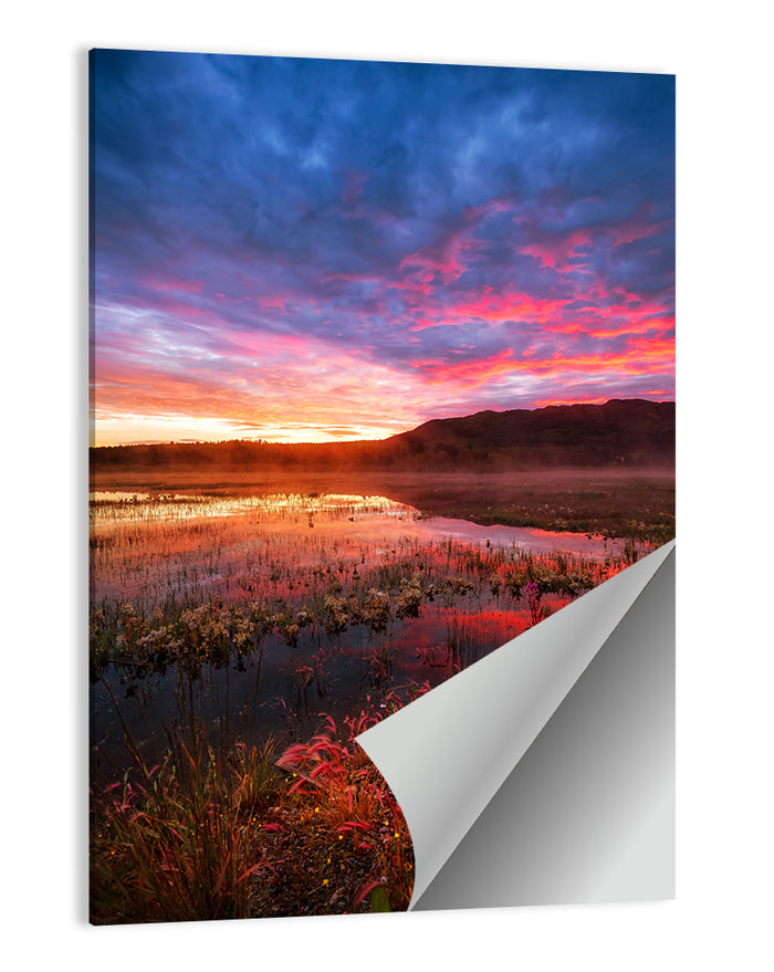 Fish Lake Yukon Sunset Wall Art as a poster print
