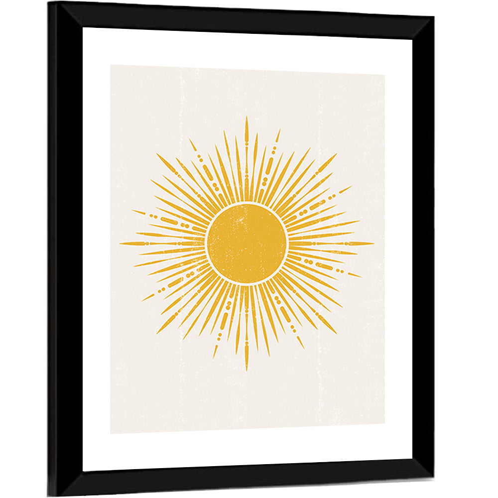 Sun Boho Minimalist II Wall Art