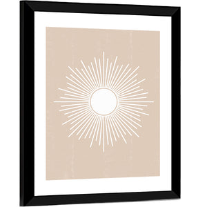 Sun Geometric Abstract Wall Art