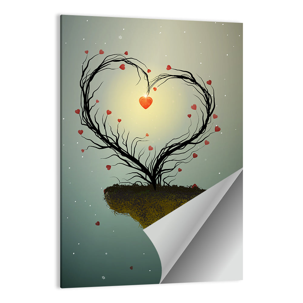 Floating Heart Tree Wall Art