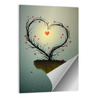 Floating Heart Tree Wall Art