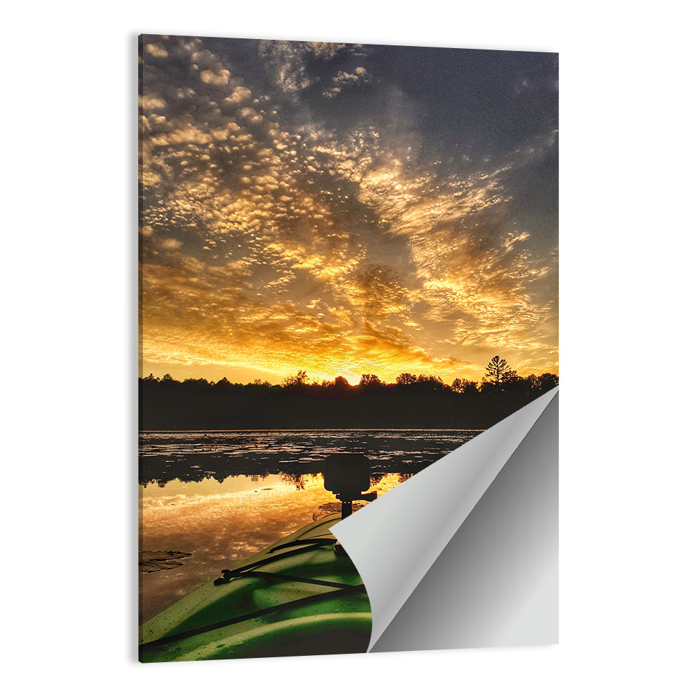 Beaver Dam Canada Sunset Wall Art