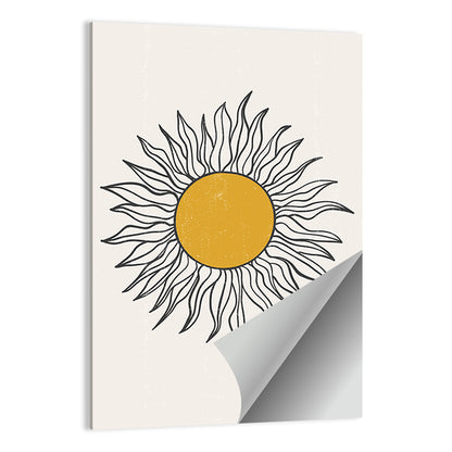 Textured Boho Sun Wall Art