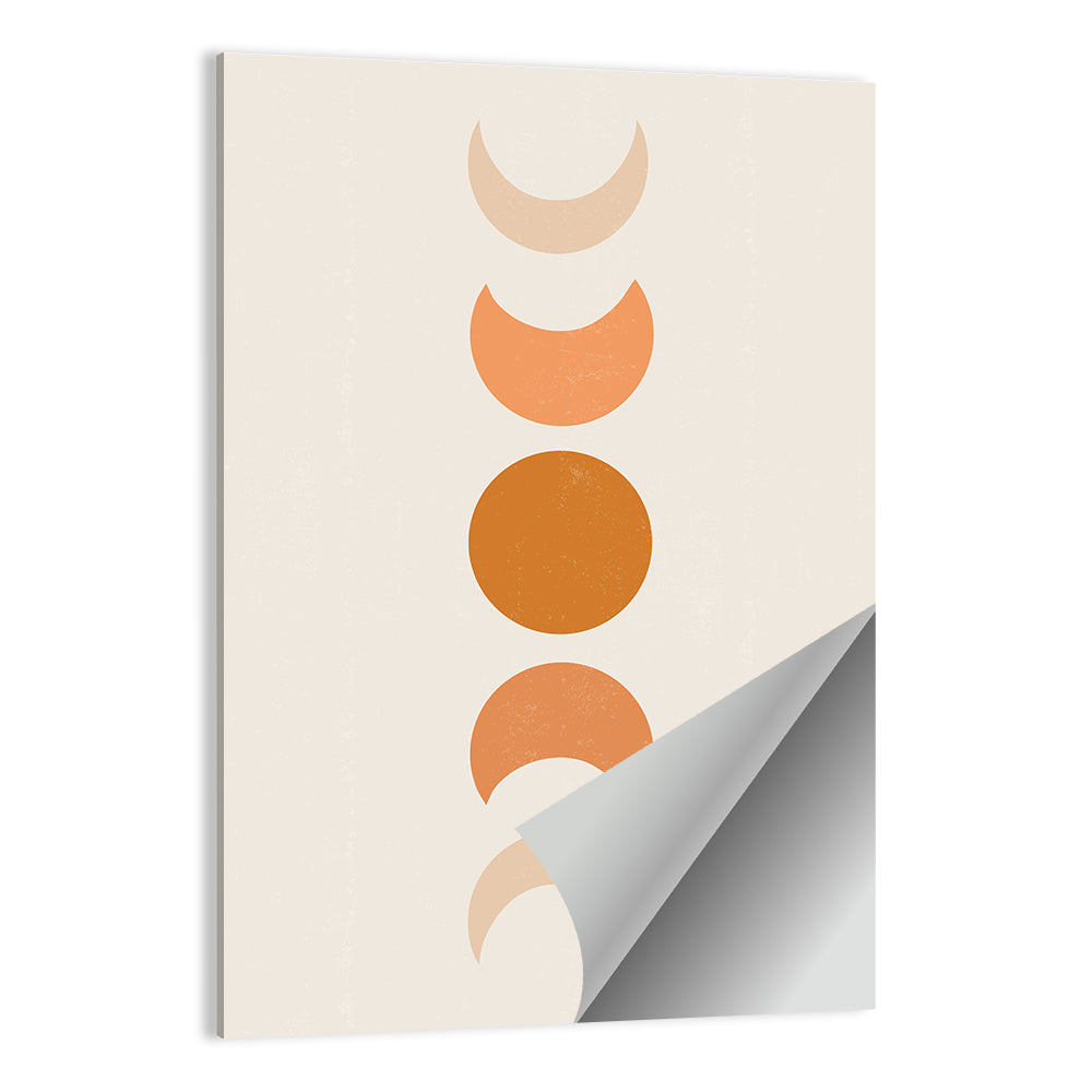Textured Moon Phases Wall Art