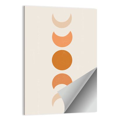 Textured Moon Phases Wall Art
