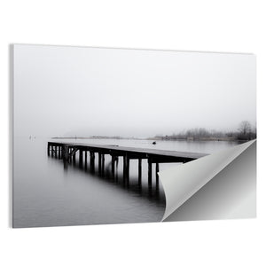 Wooden Lake Jetty Wall Art