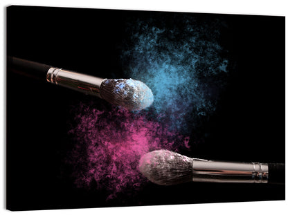 Powder Burst Makeup Brushes Wall Art