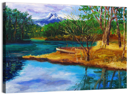 Autumn Mountain Stream Wall Art