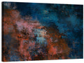 Blue to Rust Color Field Wall Art