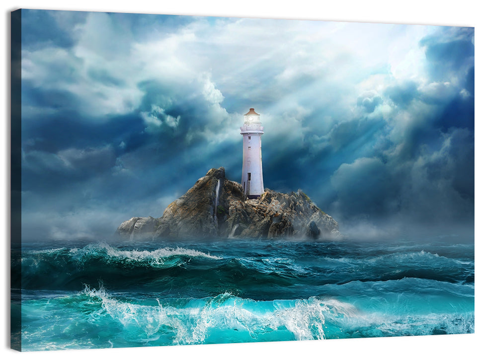 Rocky Island Lighthouse Wall Art