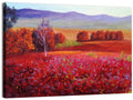 Red Autumn Landscape Wall Art