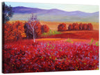 Red Autumn Landscape Wall Art