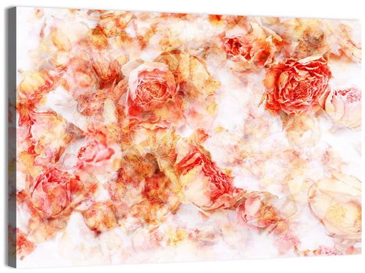 Scattered Dried Rose Petals Wall Art