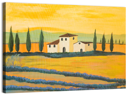 Tuscan Lavender Field Wall Art