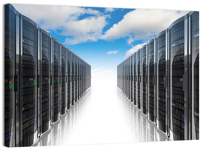 Data Center Corridor Cloudscape Wall Art