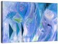 Bluish Textured Abstract Wall Art