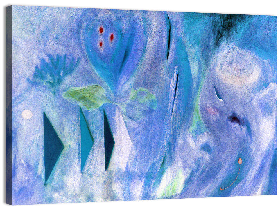 Bluish Textured Abstract Wall Art