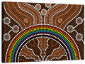 Stippled Rainbow Pattern Illustration Wall Art