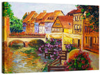 Venetian Canal Oil Painting Wall Art