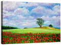 Poppy Meadow Landscape Wall Art