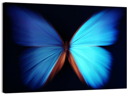 Blue Butterfly Macro Study Wall Art