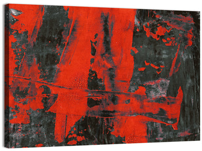 Crackle Texture Watercolor Collage Wall Art