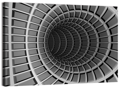 Metal Tunnel Abstraction Wall Art
