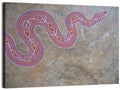 Indigenous Serpent Dot Painting Wall Art
