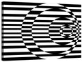 Contrasting Concentric Circles Wall Art