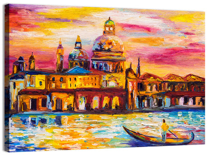 Venetian Sunset Oil Painting Wall Art