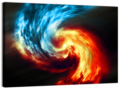 Smoky Spiral Vortex Wall Art