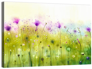 Cosmos Flowers Abstract Wall Art