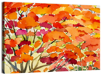Autumn Canopy Abstract Wall Art