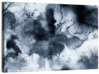 Blue Ink Wash Cloud Pattern Wall Art