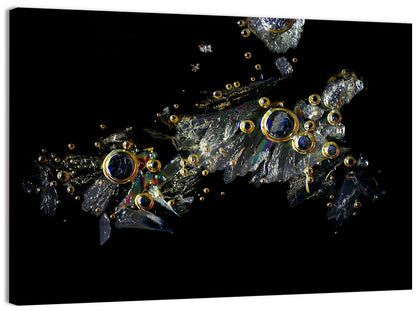 Microscopic Vitamin C Crystals Wall Art