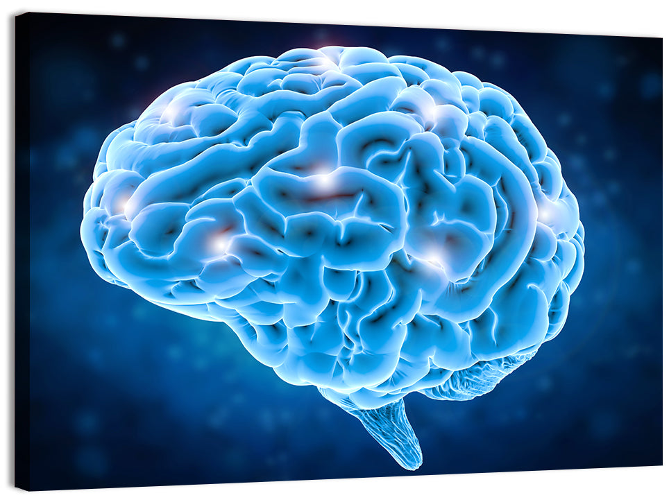 Brain Power Concept Wall Art, canvas print, landscape