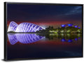 Gardens by the Bay Night Reflection Wall Art