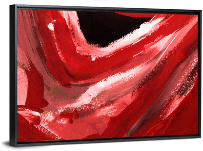 Crimson Void Abstract Wall Art